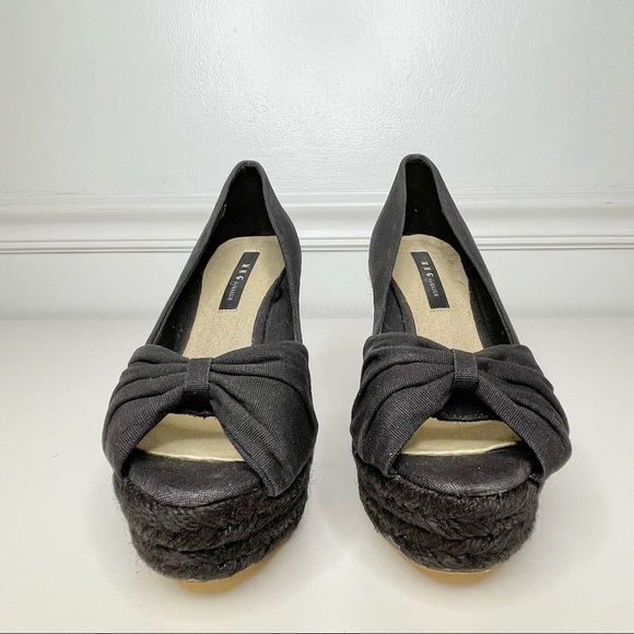Mango Linen Platform Espadrille Wedge Sandals 37 - Picture 6 of 10